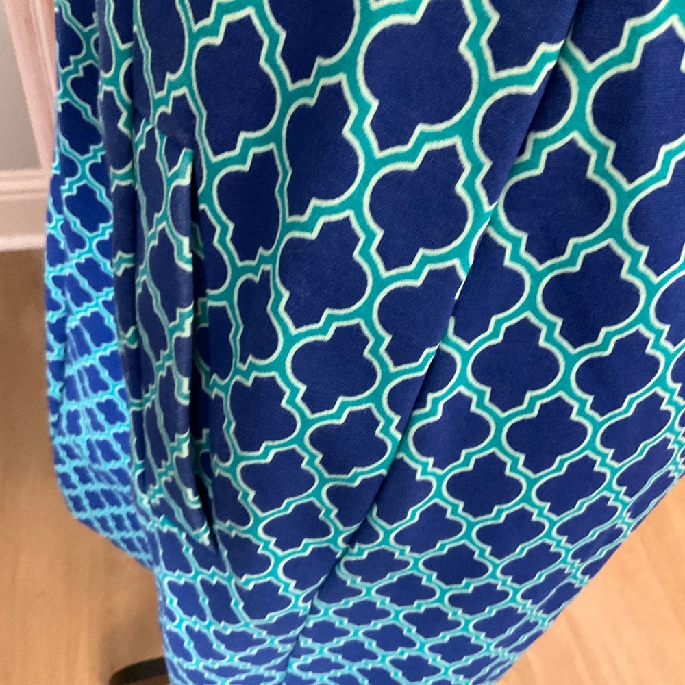 Lands' End Blue Sheath Dress Size 10 classic preppy - Picture 5 of 14